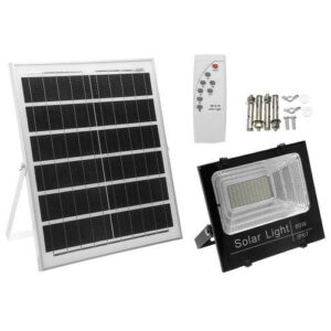 Generic 60 Watts Solar LED Flood Light, WH Light Sensor. Out Door Solution.