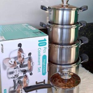 JP 10 PCs  Aluminium cookware set Discounted price