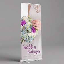 Narrow roll up banner